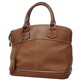 Borsa Louis Vuitton Suhali Lockit PM Marrone