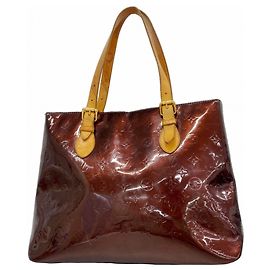 Borsa Tote Louis Vuitton Vernis Brentwood Bordò