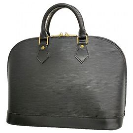 Sac à main Louis Vuitton Alma Epi M52142 Noir Noir