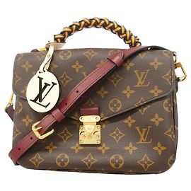 Borsa Louis Vuitton Monogram Pochette Metis MM Marrone