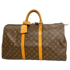 Louis Vuitton Boston Monogram Keepall 50 Marrom