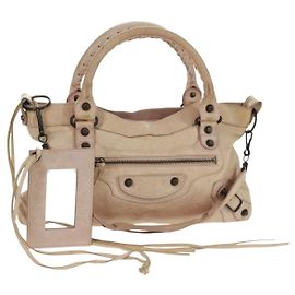 Balenciaga First Classic Studs Leather Rosa