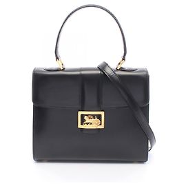 Céline Celine Carriage Hardware 2-Way Handbag Black