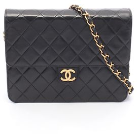 Borsa a tracolla Chanel Matelassé Single Flap Nero