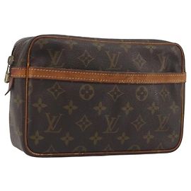 LOUIS VUITTON Monogram Compiegne 23 Clutch M51847 LV Auth ep15523 Monograma