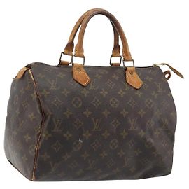 LOUIS VUITTON Bolsa Monogram Speedy 30 M41526 LV Auth ep15249 Monograma