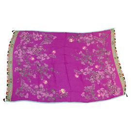 Stola ETRO con Stampa Floreale Viola 130X210CM Sciarpa e Sciarpa Viola Porpora