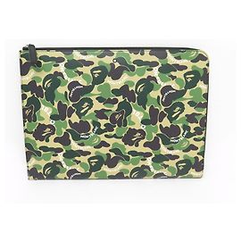 NEW MONTBLANC X BAPE DOCUMENT HOLDER CAMOUFLAGE PORTFOLIO BAG Green
