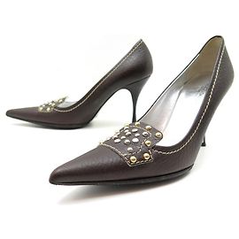 DECOLTÉ IN PELLE DOLCE & GABBANA 36.5 IT 37.5 FR Marrone