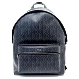 NEW CHRISTIAN DIOR RIDER CANVAS CD DIAMOND BACKPACK 1ESBA088CDP Black