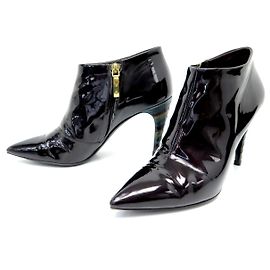 BOTINES LOUIS VUITTON JEALOUS 38 charol amarante Burdeos