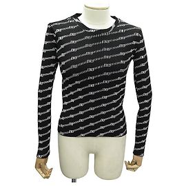 NEUER BALENCIAGA 621004 LOGO PULLOVER AUS DEHNBAREM TECHNISCHEM STOFF XS 34 SWEATSHIRT Schwarz