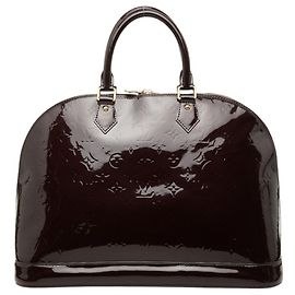 Sac à main Louis Vuitton Monogram Vernis Alma GM Bordeaux Violet