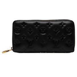 Louis Vuitton Monogram Embossed Long Wallet Black