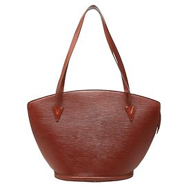 Bolsa de compras Louis Vuitton Epi Saint Jacques Marrom