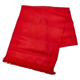 Hermès Bufanda de seda roja Hermes Roja