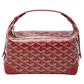 Goyard Bowling 25 Toiletry Handbag Red