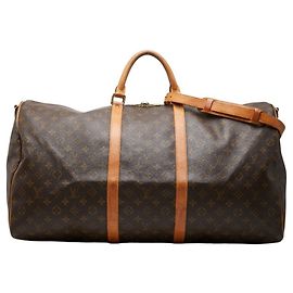 Louis Vuitton Monogram Keepall Bandoulière 60 Marrom