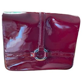 Lk Bennett Borsa a tracolla in vernice rossa Bordò
