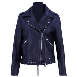 Claudie Pierlot Black Leather Jacket Black
