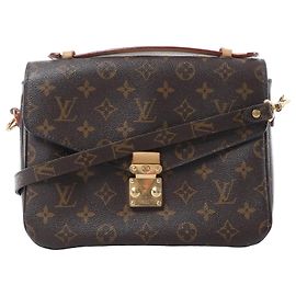 Bolsa Transversal Louis Vuitton Metis MM em Canvas Monogram Marrom M44875 Marrom