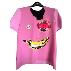 Top rose à imprimé graphique Moschino Cheap and Chic
