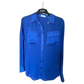 Blusa in seta da donna Equipment Blu