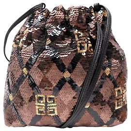 NUOVA BORSACCETTA GIVENCHY CLUTCH CON SEQUINS E LOGO Multicolore