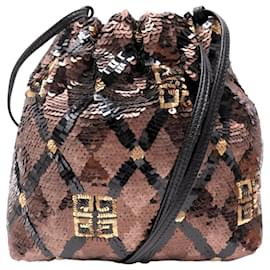 NOVA BOLSA DE MÃO GIVENCHY CLUTCH COM SEQUINS E LOGO Multicor