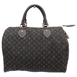 NOVA BOLSA LOUIS VUITTON SPEEDY 30 MINI LIN MONOGRAM EM LONA Marrom