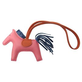Hermès HERMES RODEO PM H064929 BAG CHARM IN PINK LEATHER Pink