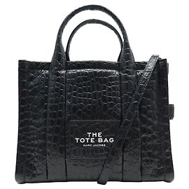 NOVA BOLSA MARC JACOBS THE MEDIUM TOTE BAG COURO CROCO ALÇA DE OMBRO Preto
