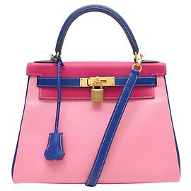 Hermès NOVA BOLSA HERMES KELLY 28 EM COURO EPSOM TRICOLOR COM ALÇA Outro