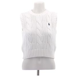 Polo Ralph Lauren Pull sans manches blanc Blanc