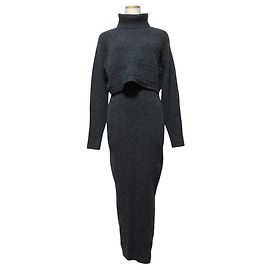 Autre Marque AllSaints MURIEL DRESS Kleid Kleid Braun Anthrazitgrau