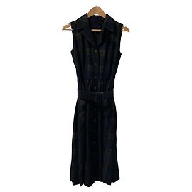 Autre Marque Ärmelloses Karo-Kleid FOXEY Cool Schwarz Andere