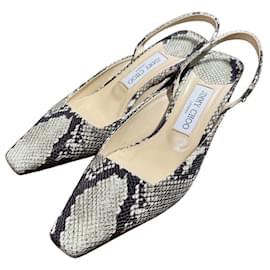 Jimmy Choo Python Pumps Schwarz Grün