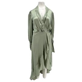 Zimmermann Kleid aus grüner Seide Grün