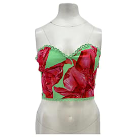 Autre Marque Bustier rosso e verde Verde