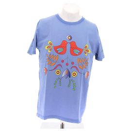 Autre Marque T-shirt imprimé MONOKI bleu en coton Bleu