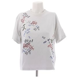 T-shirt Victoria Beckham en coton blanc brodé Blanc