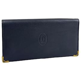 Cartier black leather wallet Grey