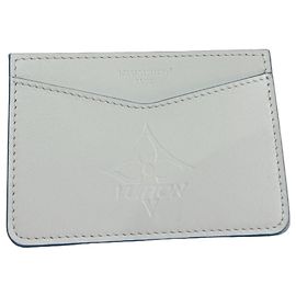 Louis Vuitton white leather card holder White