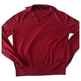 Loro Piana Roter Wollpullover Rot