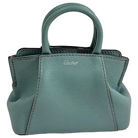 Sac à main Micro C Cartier en cuir taurillon vert menthe Vert clair