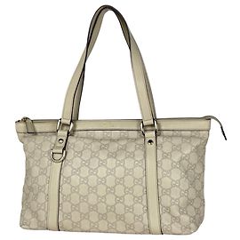 Gucci Guccissima Tote Bag White