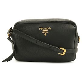 Borsa a tracolla Pochette Prada Vitello Daino Nero