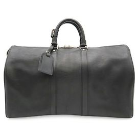 Louis Vuitton Epi Keepall 45 Boston Bag Preto