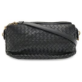 Bottega Veneta Intrecciato Shoulder Bag/Pochette Black