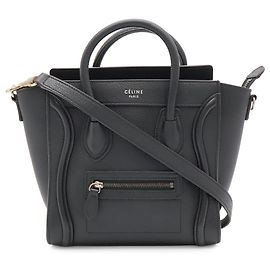 Céline Sac à main Celine Luggage Nano Shopper Noir